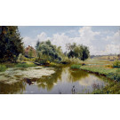 РЕПРОДУКЦИИ НА КАРТИНИ Речен пейзаж (1890)
